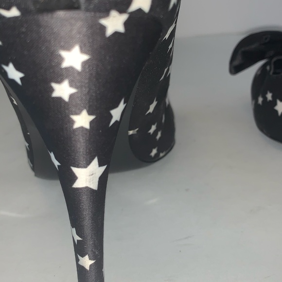 KG by Kurt Geiger Black White Star Bow Heels - Picture 10 of 12